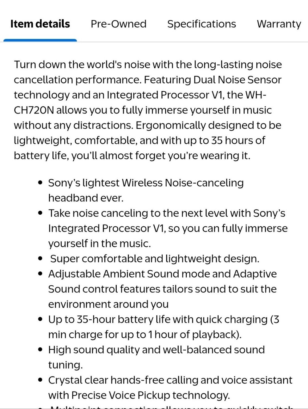 SONY Black Over-Ear Wired Headphones - Picture 14 of 15